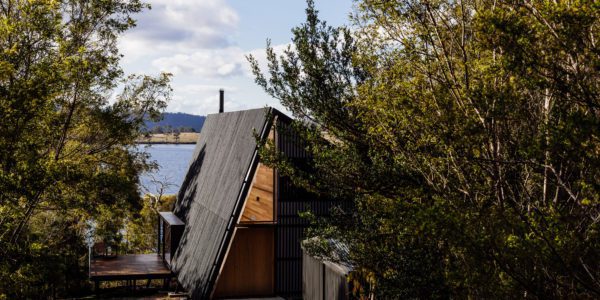 A tent pitched on Bruny Island